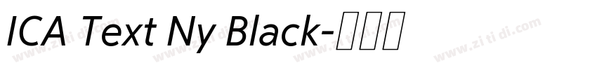 ICA Text Ny Black字体转换
